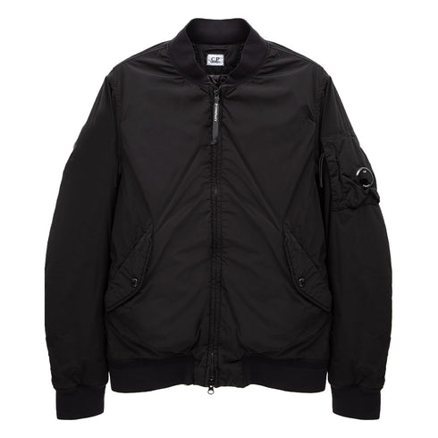 C.P. Company Nycra-R Bomber Jacket Black 999 15CMOW249A Degli Uberti